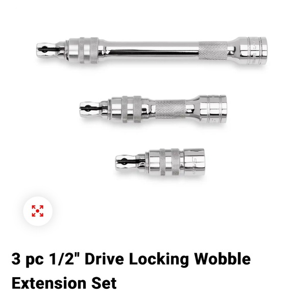 Snap-on 3-Piece Locking Wobble Extension Set 303SXWKL (2 Available) - Picture 1 of 6